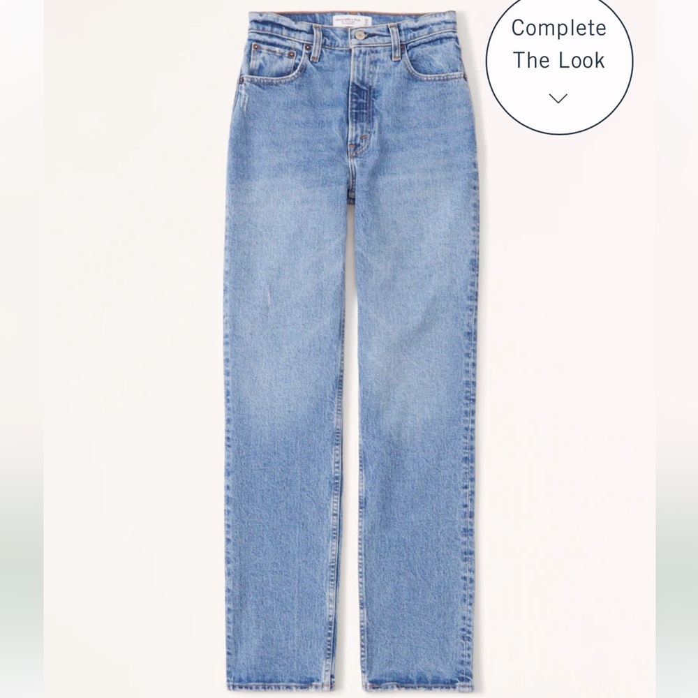 Abercrombie 90’s straight Ultra High Rise Jeans (28/6 Regular)